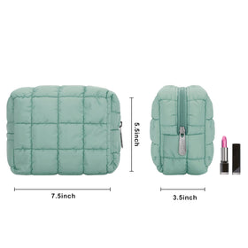Travel-friendly pouch fits in purses or totes for on-the-go organization.