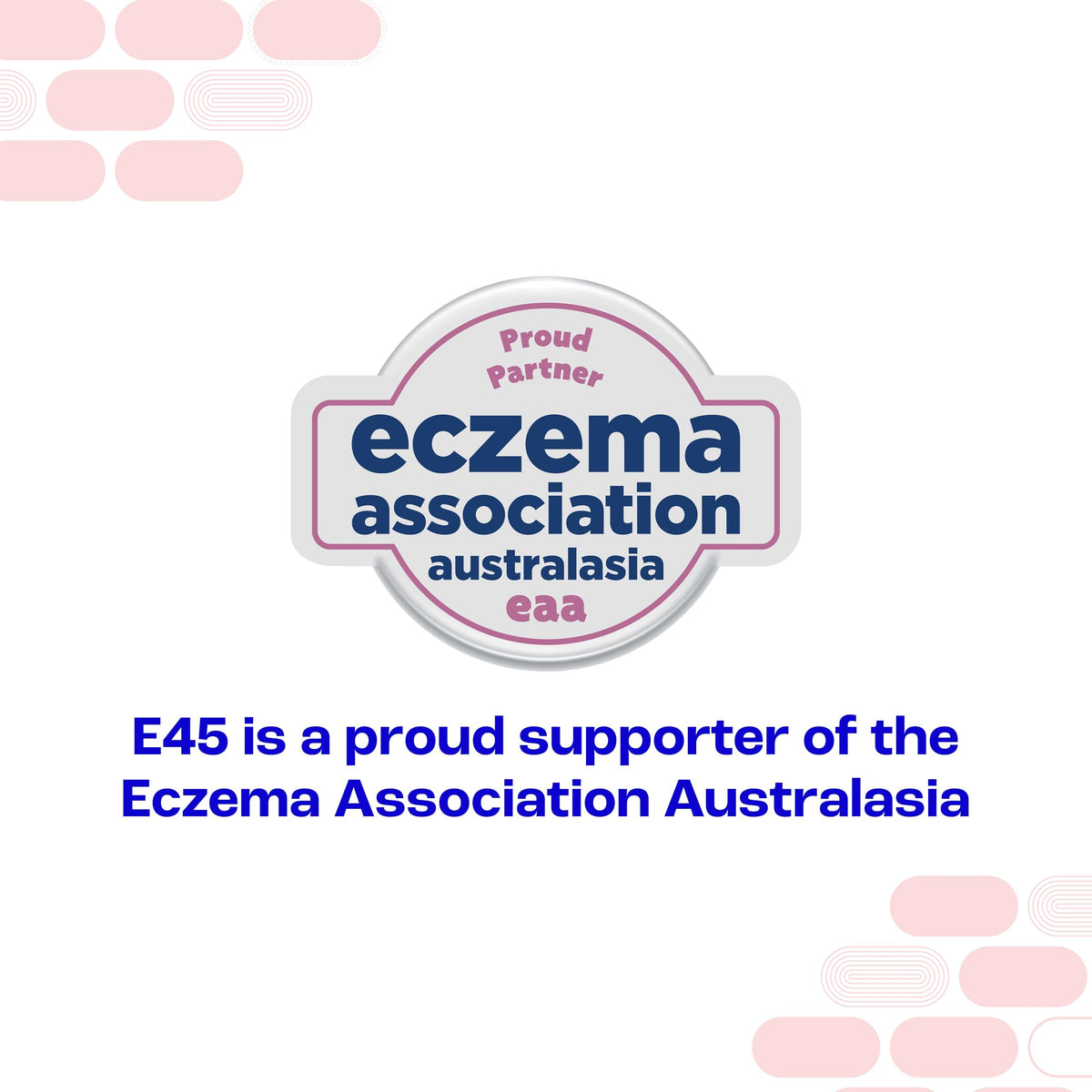 E45 packaging image showing trusted dermatological care product.