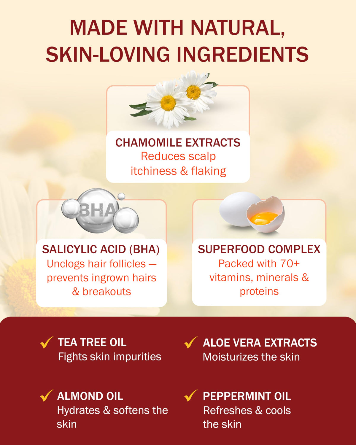 e70 tea tree oil drop highlights natural cleansing for irritated scalp