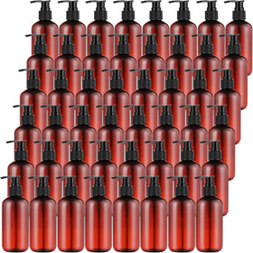 Eaasty pump bottle 8 oz with amber cap ideal for travel and mess-free dispensing.