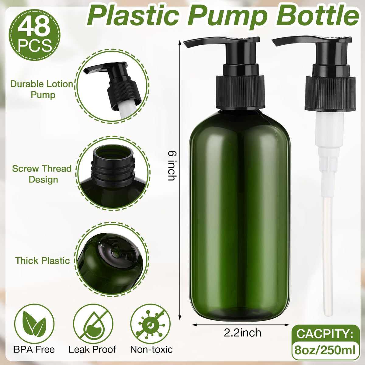 Eaasty clear 8 oz bottles provide bulk storage with easy monitoring and refilling.