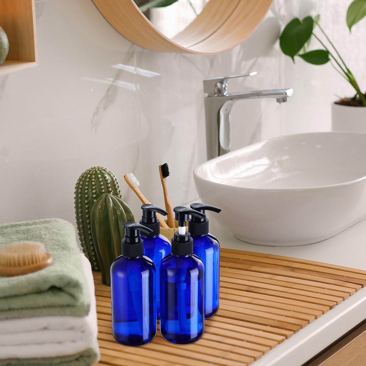Eaasty body wash bottle pump dispenser keeps shower essentials neat and accessible.