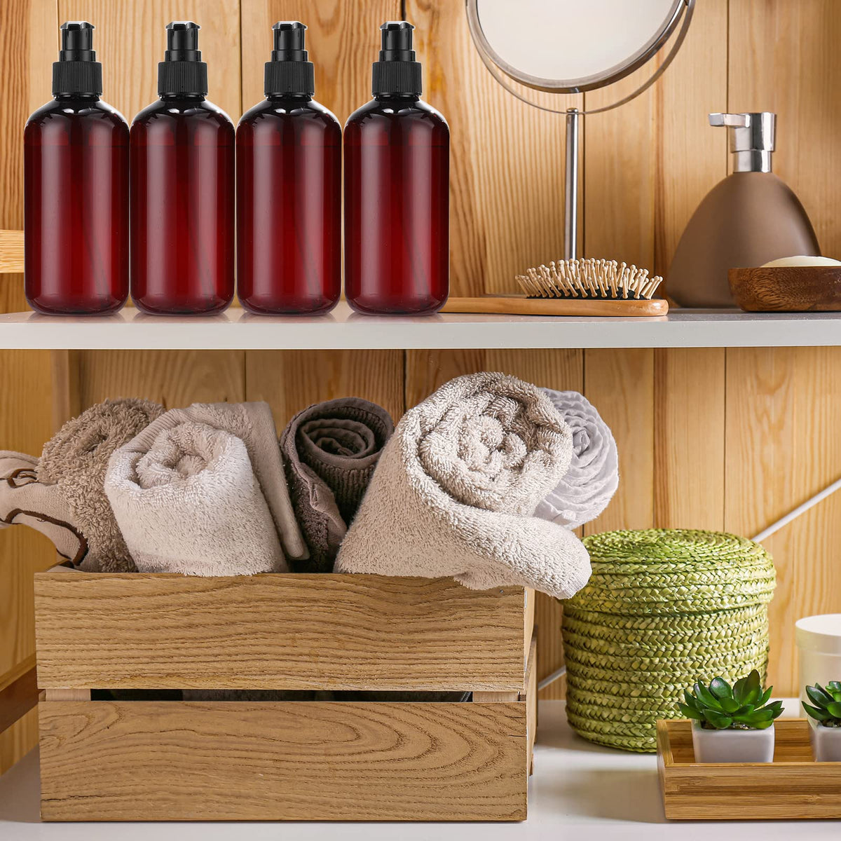 Eaasty reusable empty bottles suitable for travel, home, or small business use.