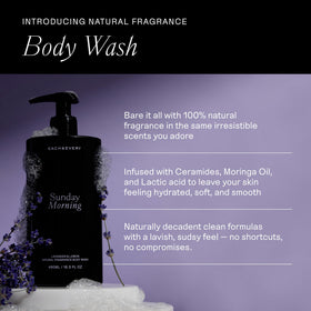 Each & Every Sunday Morning lavender lemon pump closeup highlights refreshing fragrance.