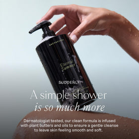 Each & Every rich-lather-closeup highlights a creamy, skin-softening feel