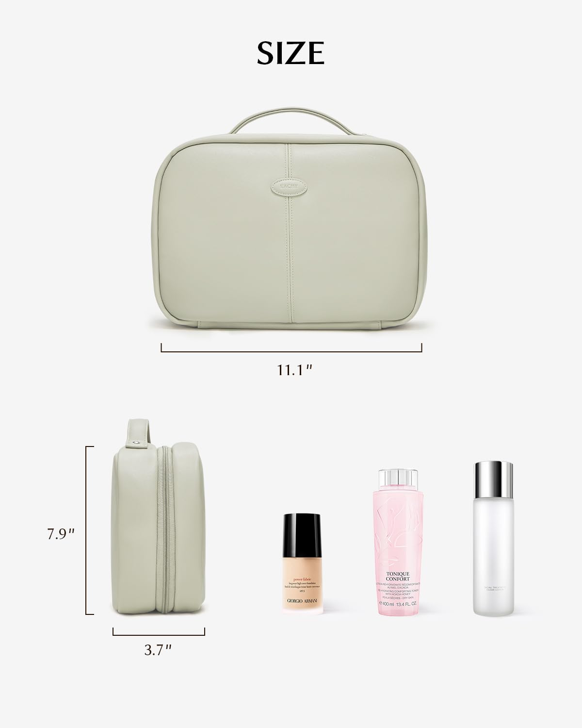 EACHY compact folded size fits neatly in carry-on luggage.