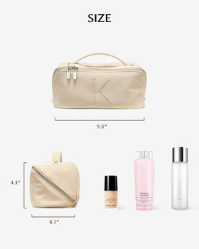 EACHY personalized makeup bag ready for travel with compact size