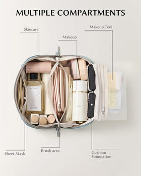 Eachy flat-lay design simplifies packing and item retrieval during travels.