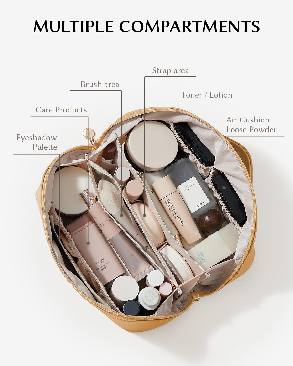 Eachy bag shows large capacity for bottles and daily essentials.