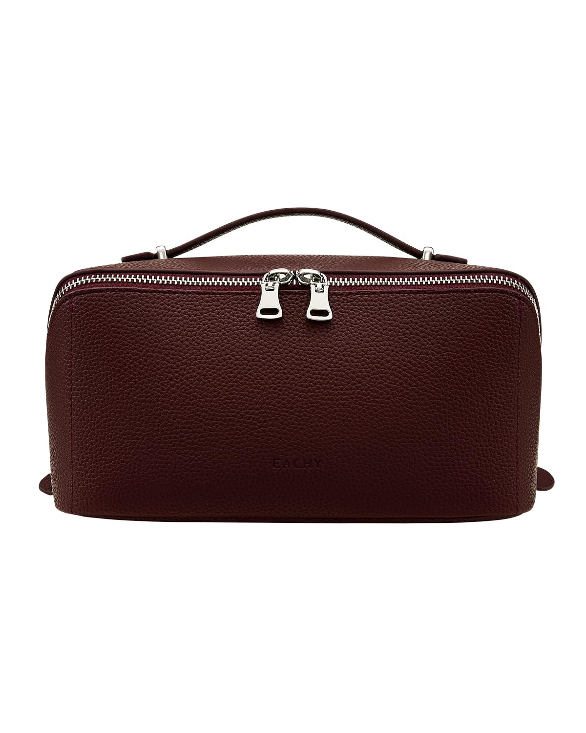 Eachy Travel Makeup Bag in open-flat design for easy access to cosmetics