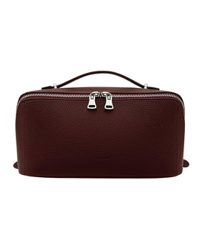 Eachy Travel Makeup Bag in open-flat design for easy access to cosmetics