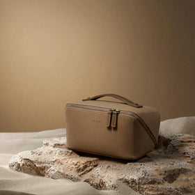 Eachy Travel Makeup Bag size 9.3 x 4.3 x 4.1 inches fits travel essentials.
