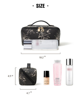 Eachy travel makeup bag interior appears spacious for products