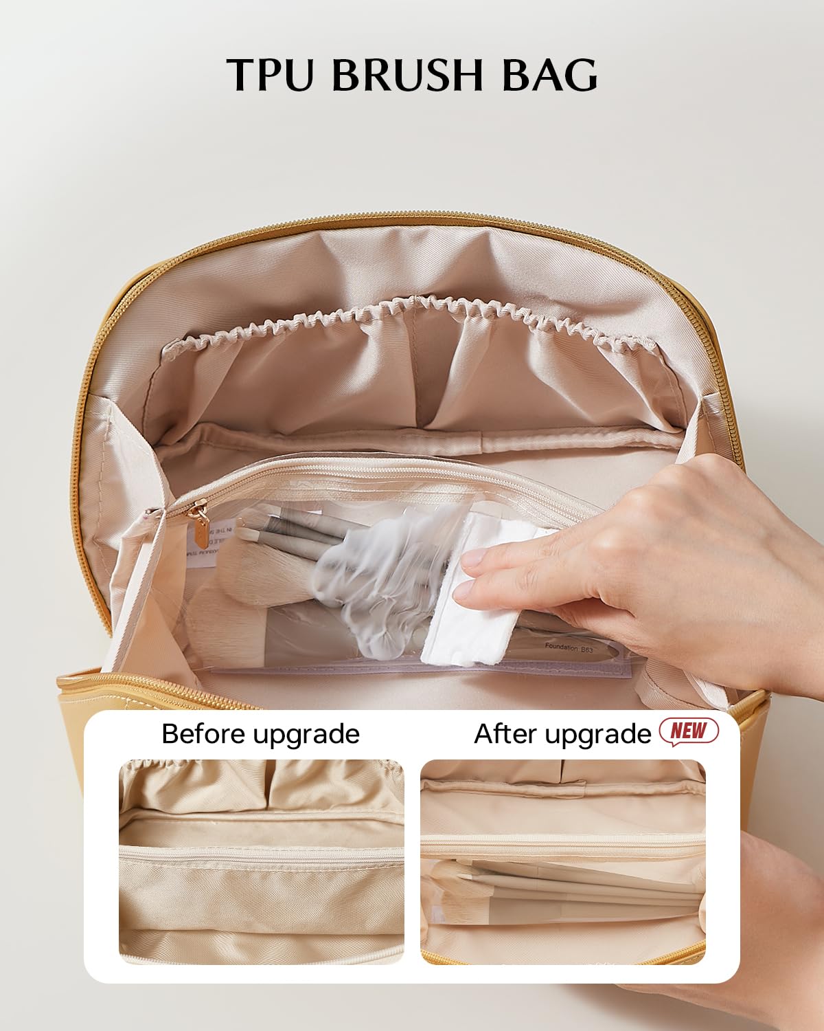 Eachy bag’s waterproof exterior helps protect contents during transit.
