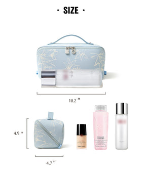 Waterproof PU leather shields contents from splashes and spills.