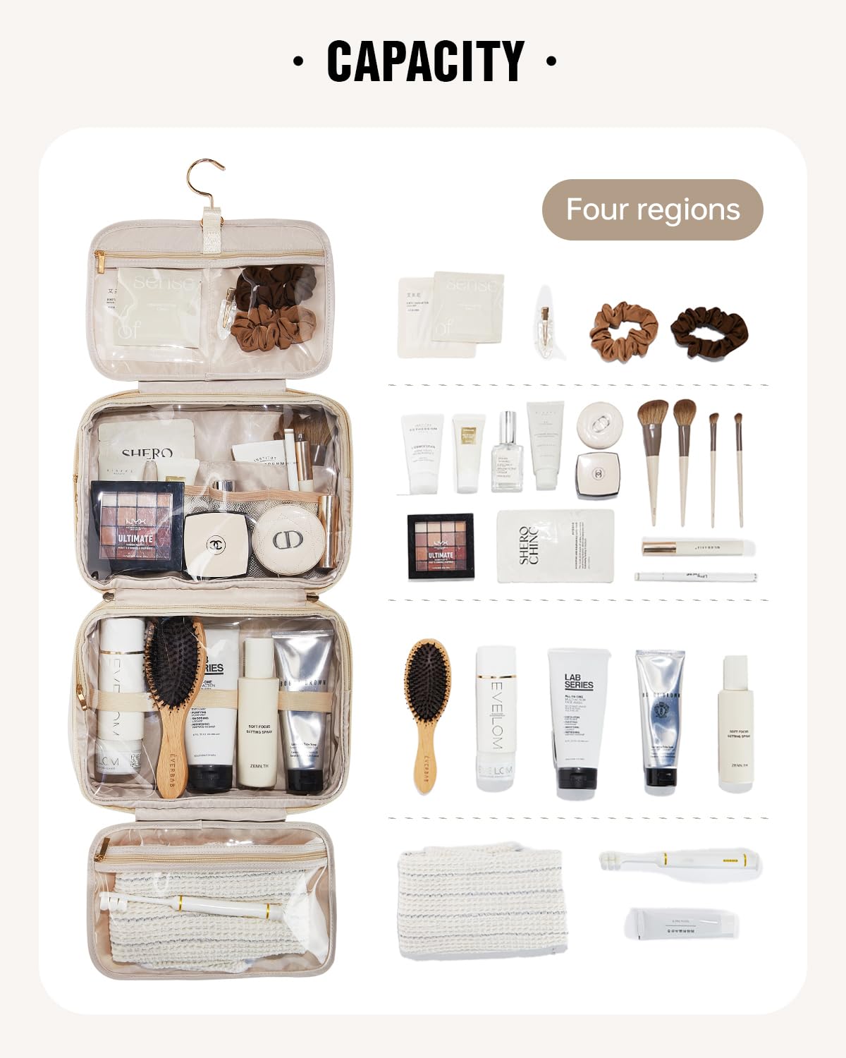 Eachy elastic bands secure items, reducing shifts during transit.