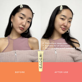 EADEM Dew Dream removes SPF and makeup without scrubbing.
