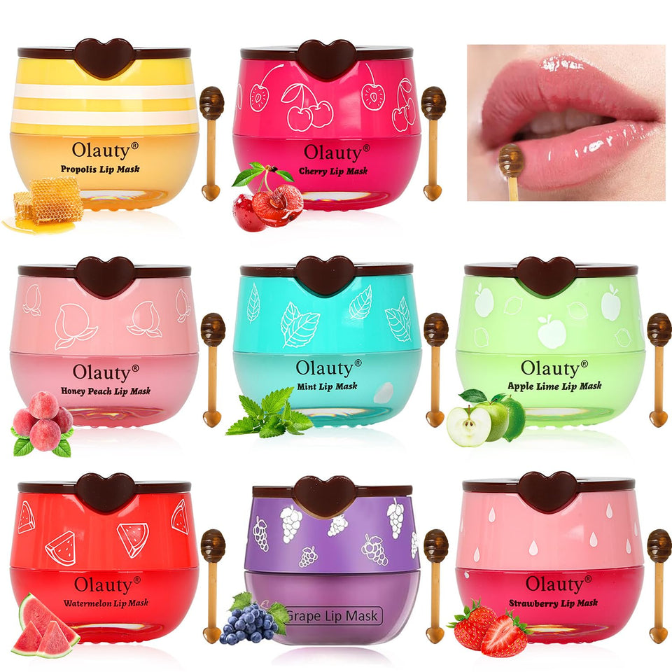 Eakroo 8-pcs bee lip balm honey pot packaging for travel on-the-go lips