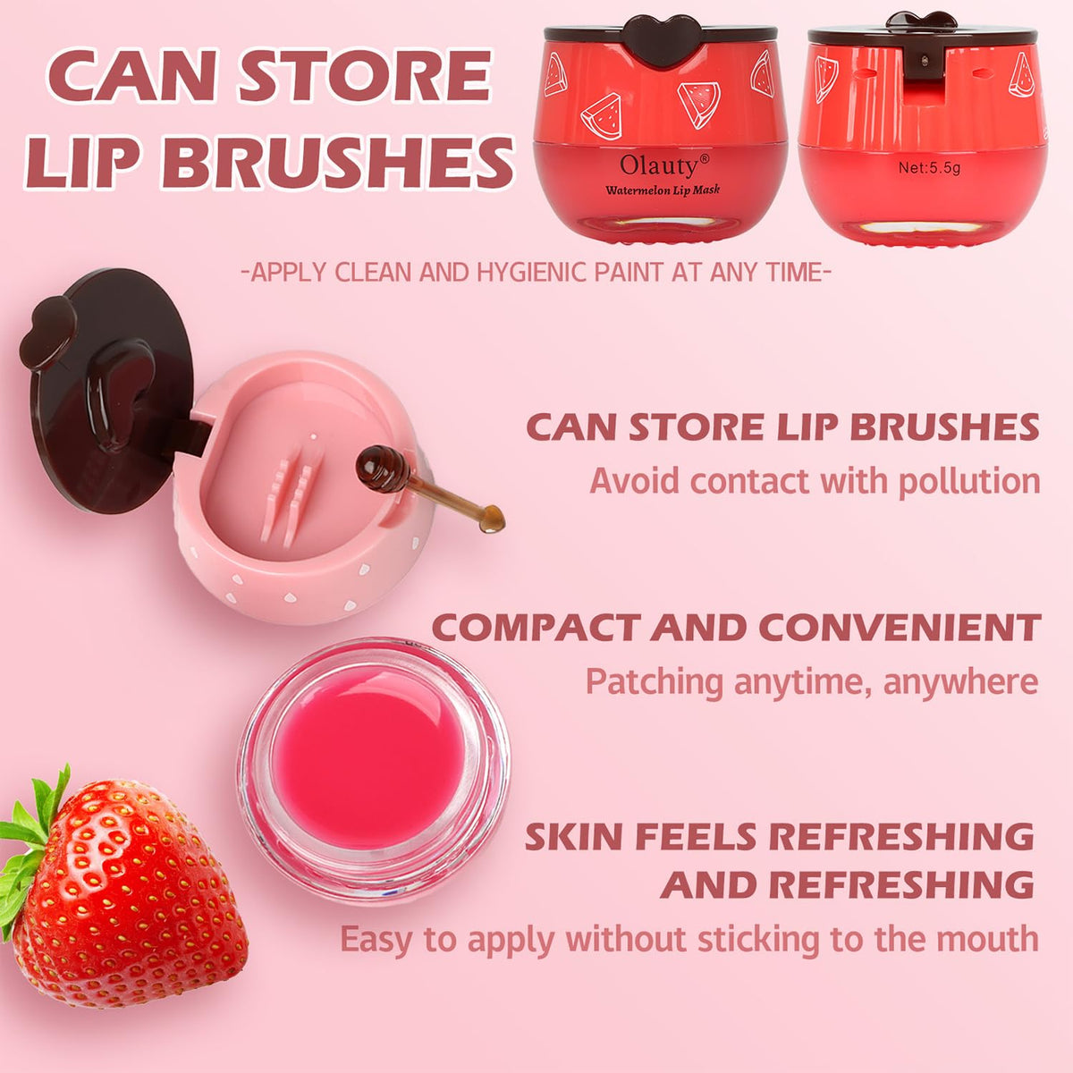 Eakroo watermelon flavor lip balm with refreshing scent