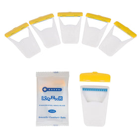 EAPC 50-pack razor box, compact and travel-ready for quick touch-ups.
