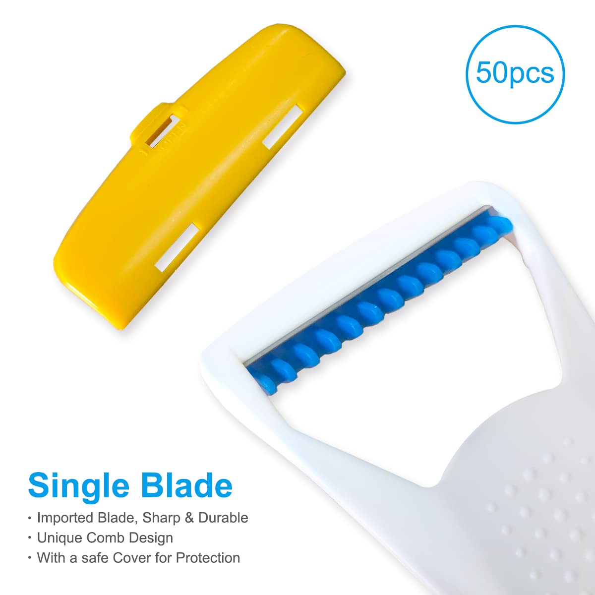 EAPC anti-slip handle provides a comfortable grip during shaving.