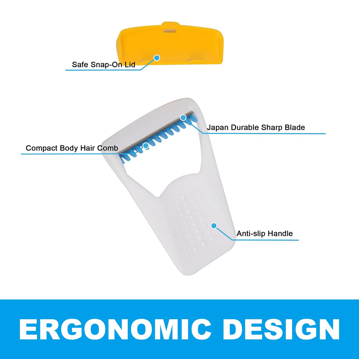 EAPC individually packaged razors ensure hygienic on-the-go grooming.