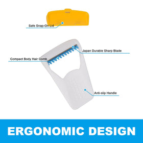 EAPC individually packaged razors ensure hygienic on-the-go grooming.