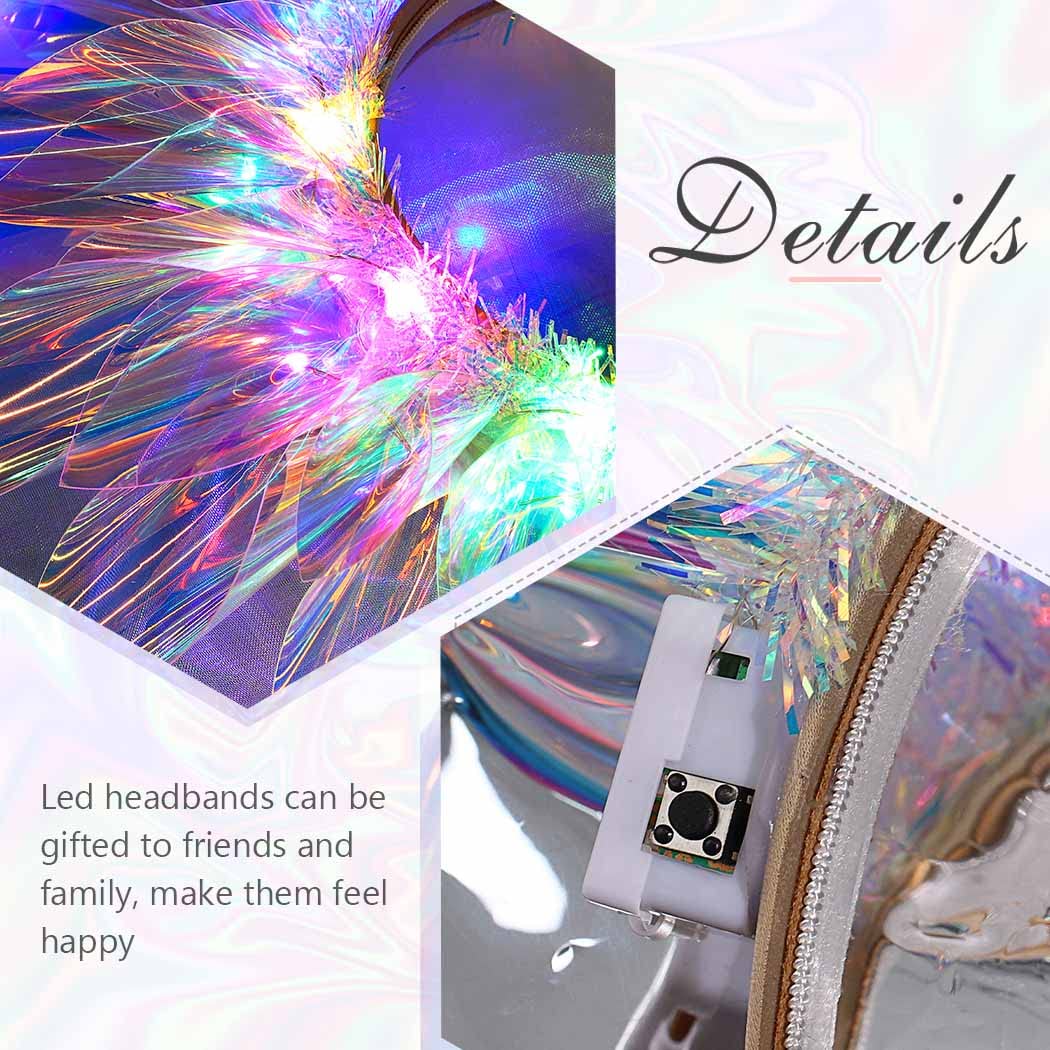 EARENT LED headband suited for Halloween and nightclub celebrations