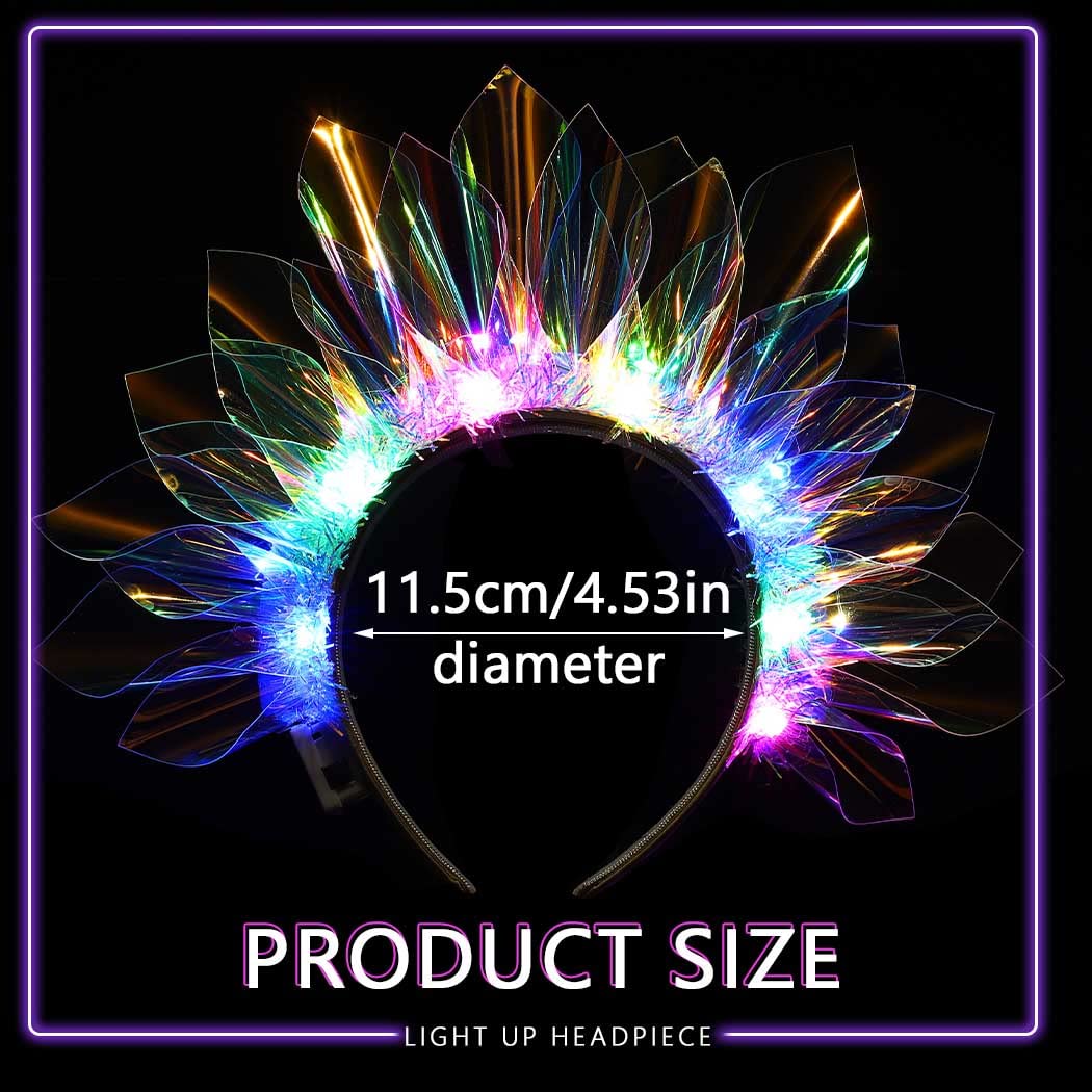 EARENT neon headband as festival accessory for nightlife and Halloween