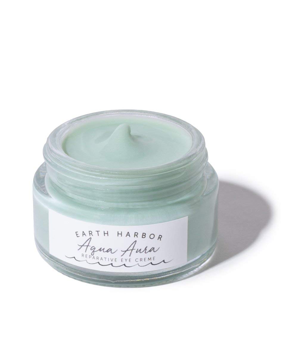 Aqua Aura eye creme closeup reveals creamy texture for smooth blending