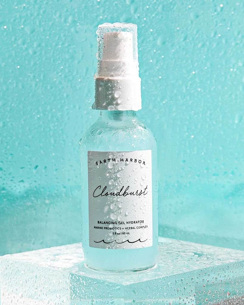 Earth Harbor Cloudburst marine probiotics highlight balance and skin comfort