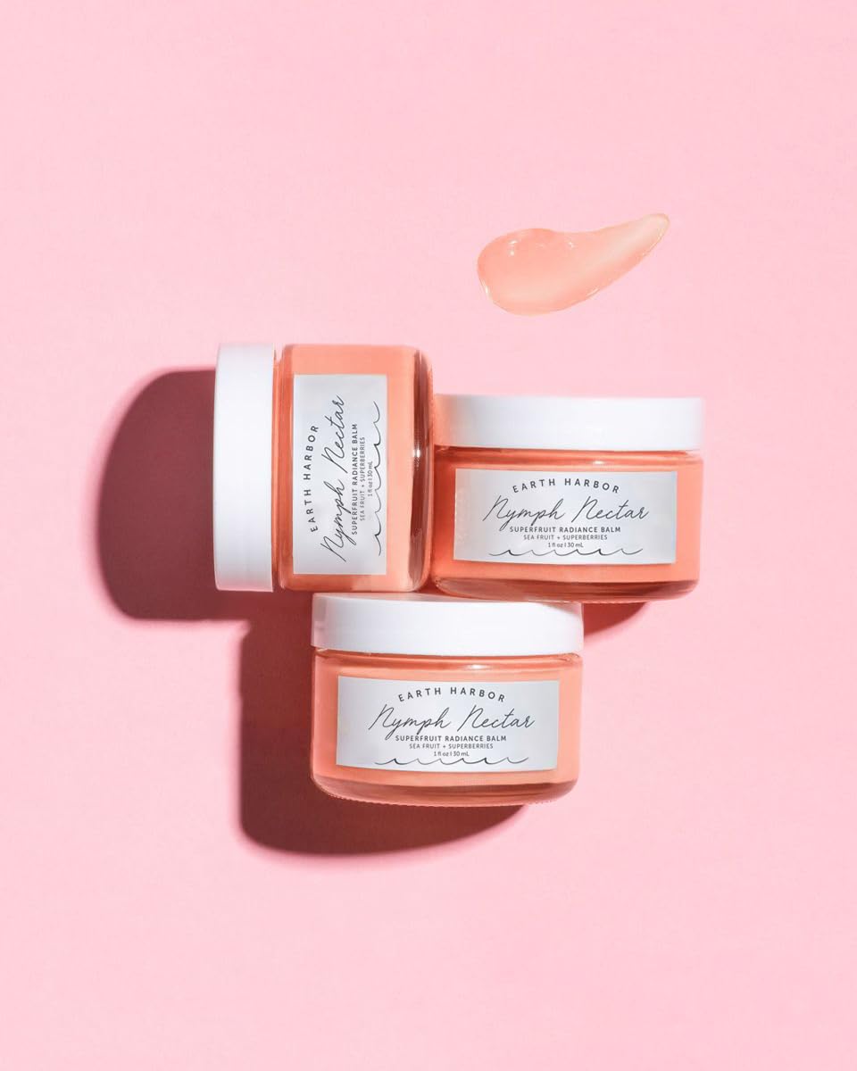 Earth Harbor NYMPH NECTAR night application supports overnight glow and barrier care.