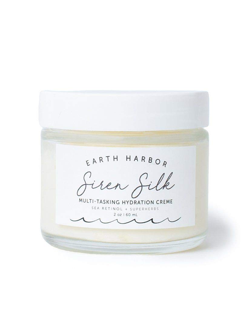 Earth Harbor SIREN SILK 2oz jar closeup shows rich texture for deep hydration