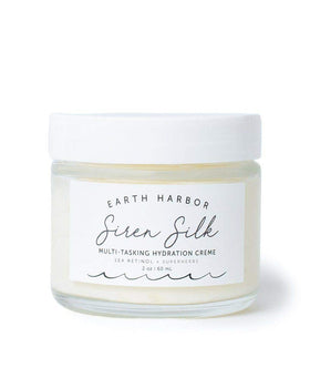 Earth Harbor SIREN SILK 2oz jar closeup shows rich texture for deep hydration