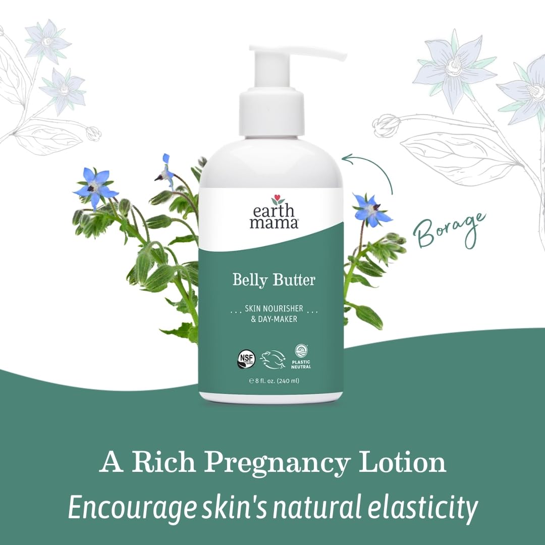 Earth Mama Belly Butter product-in-use in daily self-care routine.