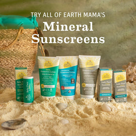 Earth Mama Mineral Sunscreen Tube Packaged for Family Use.