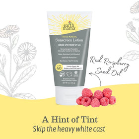 Earth Mama tinted mineral sunscreen ready for everyday use on most skin tones