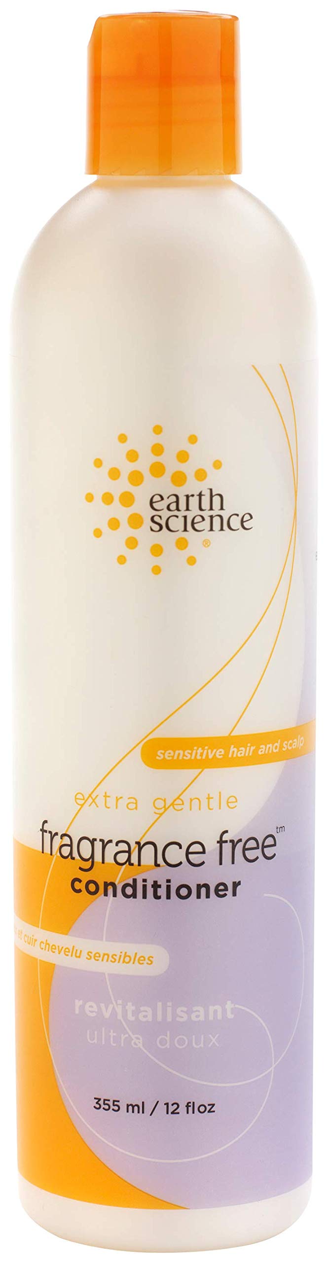 Earth Science Extra Gentle Fragrance Free Conditioner bottle for sensitive hair and scalp care