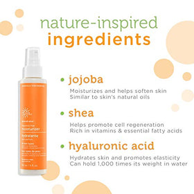 Moisturizer being applied to skin, highlighting quick absorption