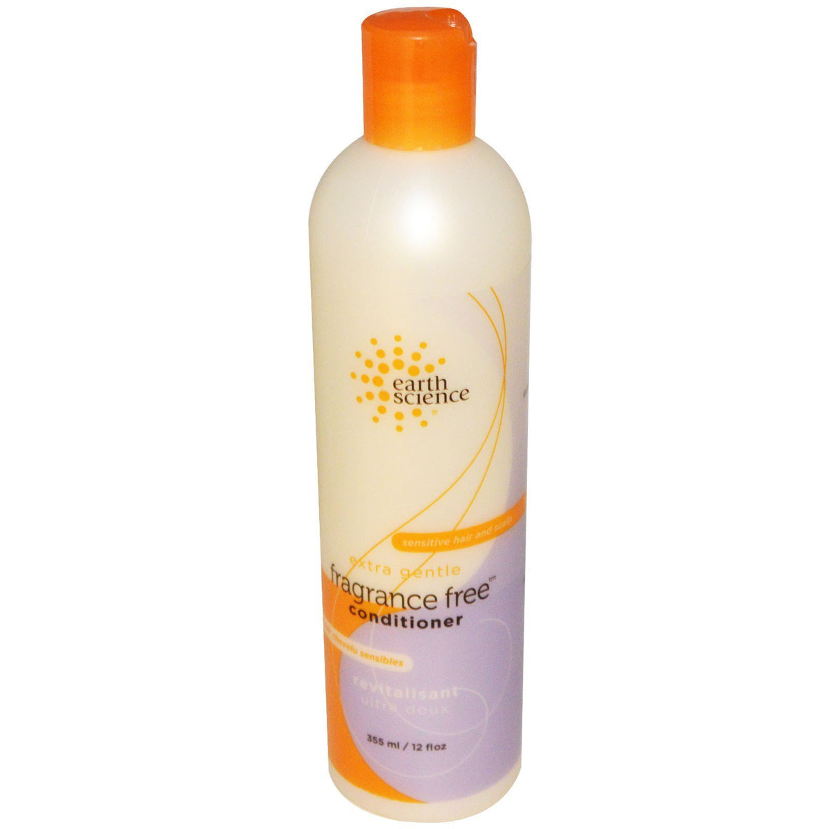 Earth Science Fragrance Free Conditioner 3-pack bottle, gentle care for sensitive hair and scalp