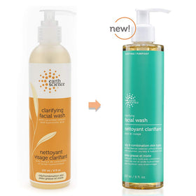Earth Science Gentle Clarifying Face Wash foaming lather cleanses pores without drying