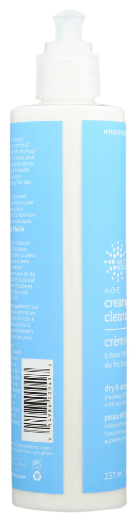 Earth Science A-D-E Cleanser being applied to skin for cleansing.