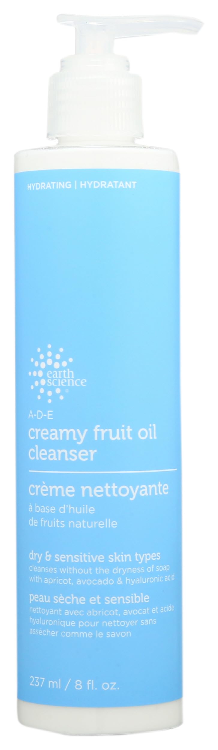 Earth Therapeutics Earth Science A-D-E Creamy Cleanser bottle for daily hydration.