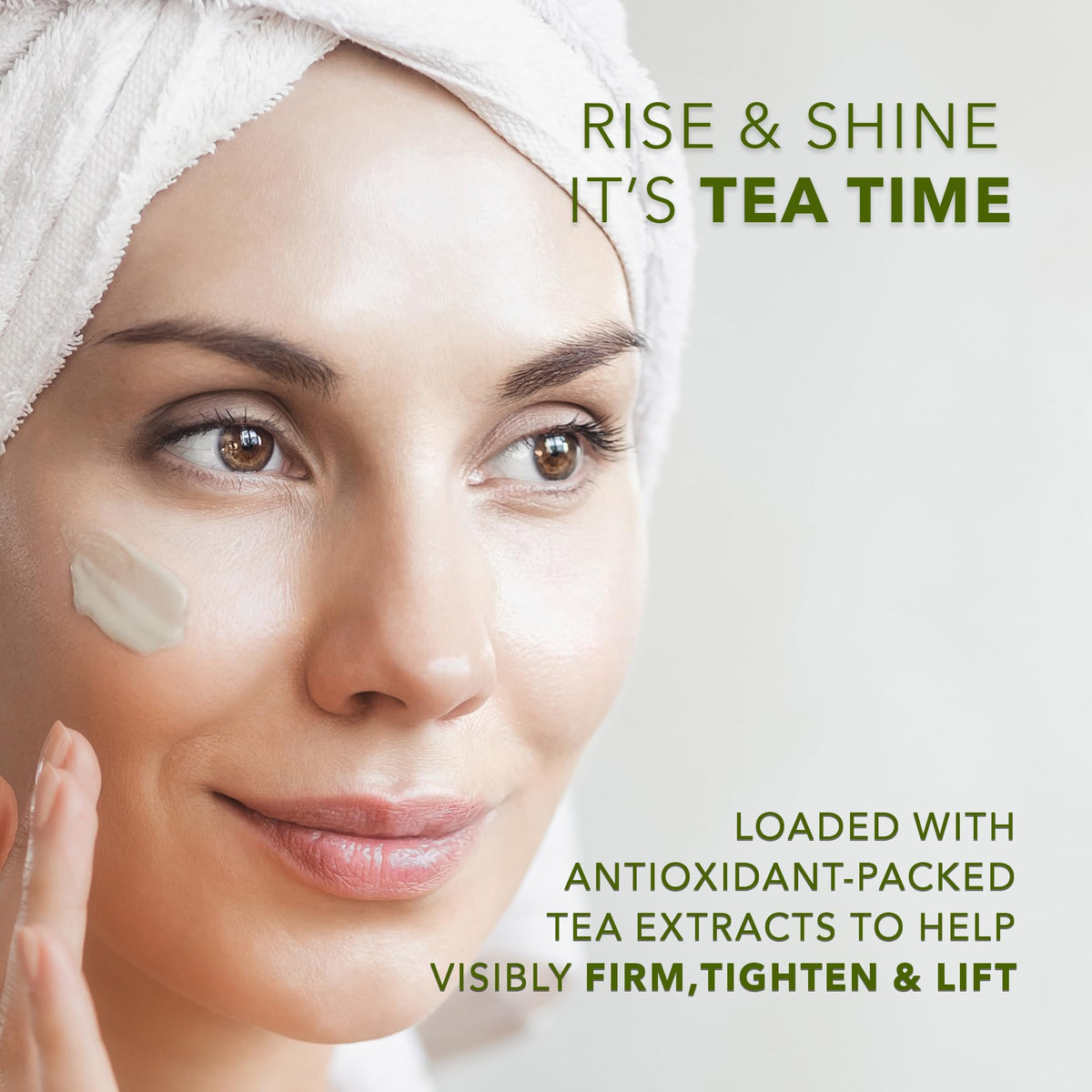 Earth To Skin Tea Time White Tea Day Cream jar closeup highlighting creamy texture
