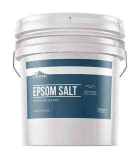 Earthborn Elements Epsom Salt bulk bucket for easy storage and long-term use.