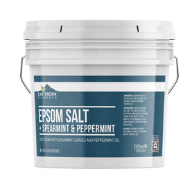 Earthborn Elements spearmint-peppermint foot soak bucket with mint aroma for relaxation
