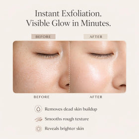 Earthen Skincare single-use packets travel-size for convenient at-home exfoliation.