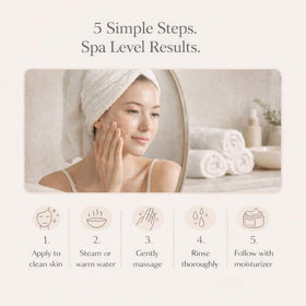 Earthen Skincare six single-use packets box for routine exfoliation.