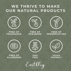 Earthley balm on dry elbow for relief