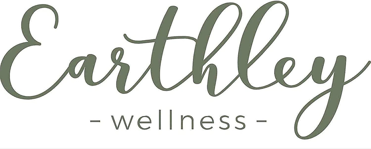 Earthley Wellness Lymphatic Cream application swatch shows smooth, hydrating finish.